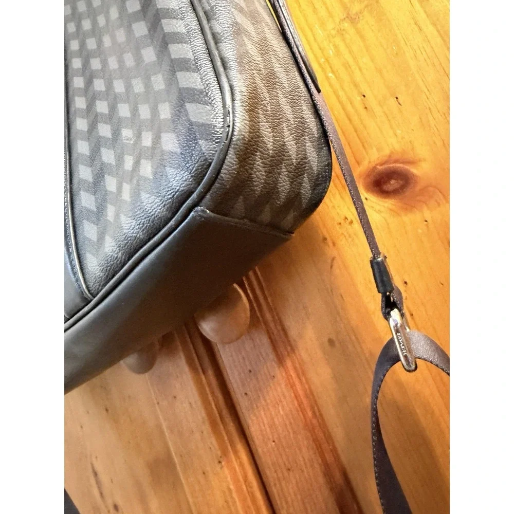 Coach Men's Perry Slim Briefcase Herringbone Print Computer Travel Bag F24722